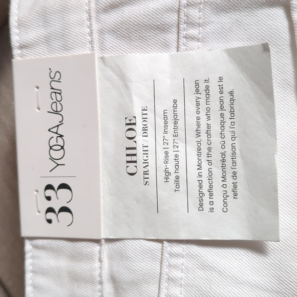 NWT Yoga Jeans Chloe Straight  Size 33 - Picture 6 of 10